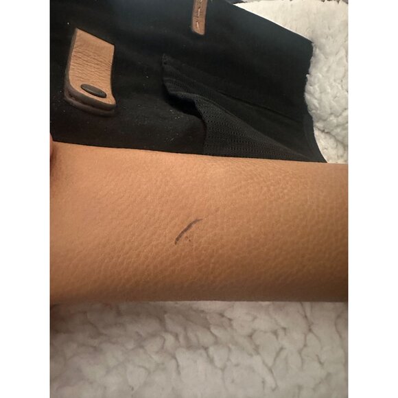 Fossil Mens Leather Tech Wrap Travel Organizer With Snap Closures Zipper Pocket - Picture 12 of 12